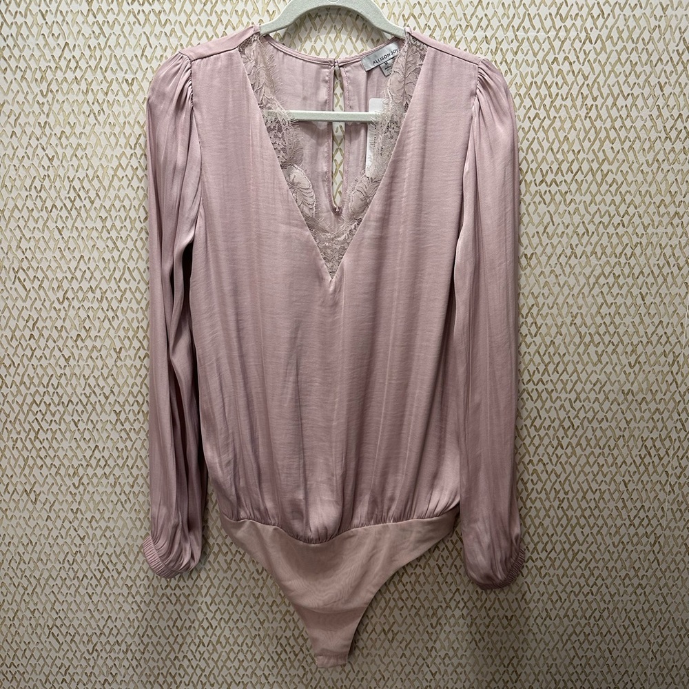 Allison Joy Poppy Lace Trim Bodysuit